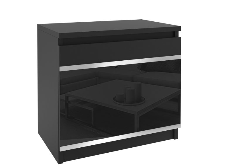 Nachttisch Belini schwarz Hersteller BH SN1/1/B/B/4B/0
