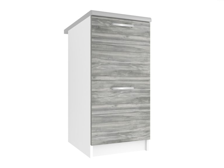Küchenschrank Belini unten 40 cm grau anthrazit Glamour Wood mit Arbeitsplatte Hersteller TOR SD2-40/0/WT/GW/0/E