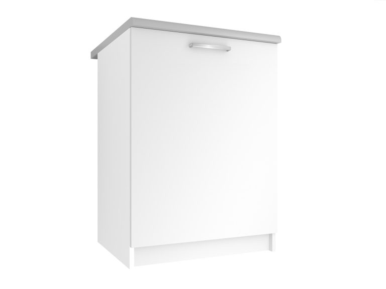 Belini Unterschrank ohne Arbeitsplatte 60 cm Weiß matt Hersteller TOR SD60/0/WT/WT/BB/E