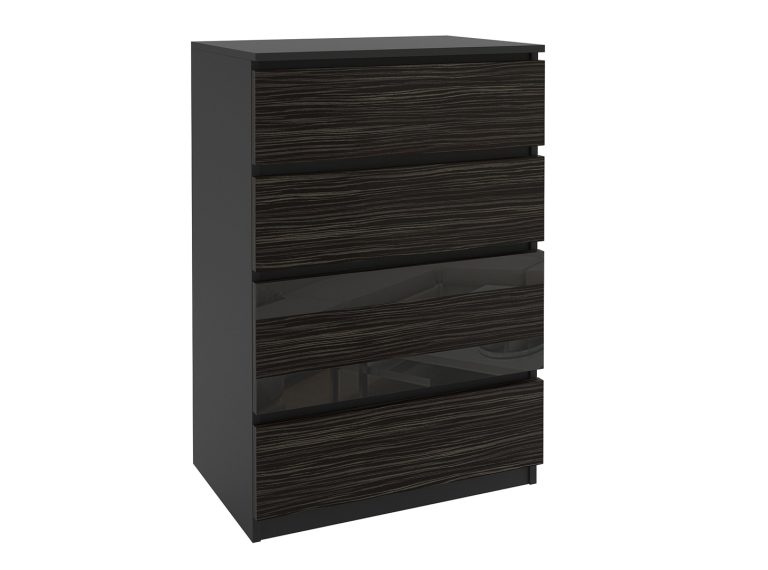 Kommode 49 Belini schwarz / königliches Ebenholz Hersteller MH KOM1/1/B/HK/B/0