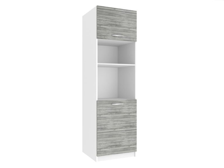 Belini Hochschrank für Einbaubackofen 60 cm Grau Anthrazit Glamour Wood Hersteller TOR SSP60/0/WT/GW/0/E