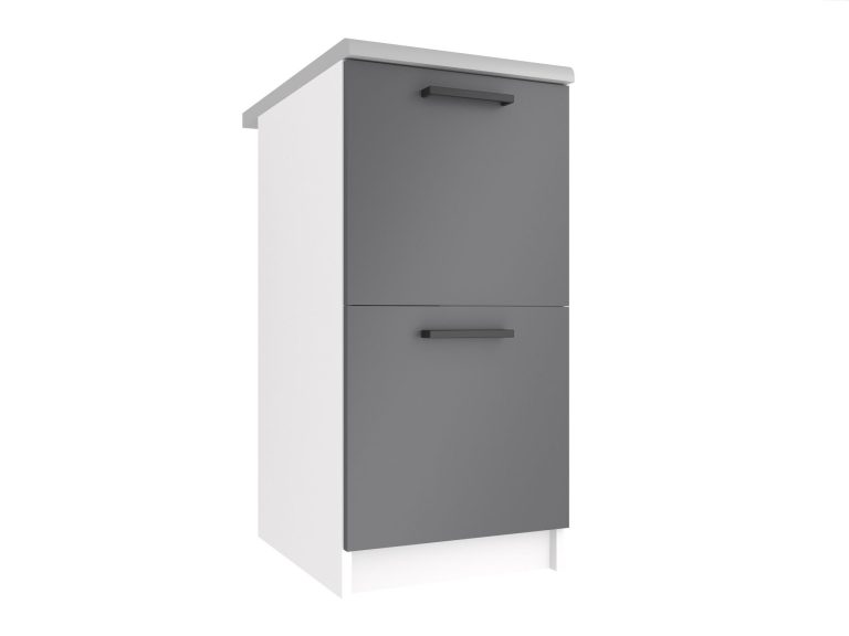 Belini Unterschrank ohne Arbeitsplatte 40 cm Grau Matt Hersteller TOR SD2-40/0/WT/SR/BB/B1