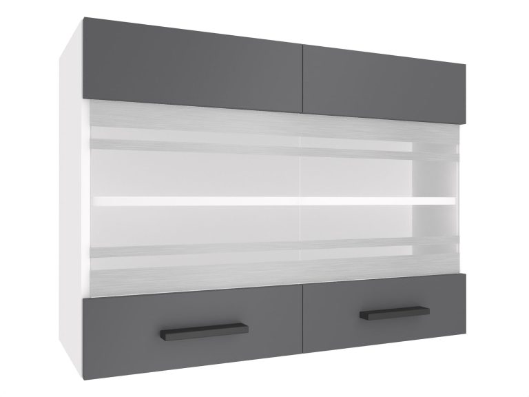 Küchenschrank Belini oben 80 cm grau matt Hersteller TOR SGW80/2/WT/SR/0/B1