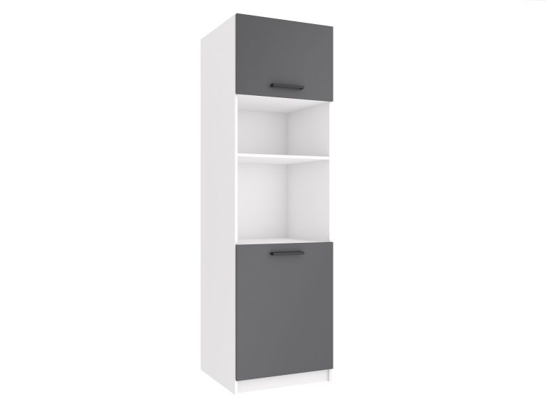 Küchenhochschrank Belini für Einbaubackofen 60 cm grau matt Hersteller TOR SSP60/1/WT/SR/0/B1