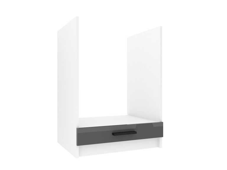 Belini Unterschrank für Einbauofen 60 cm Grau Hochglanz ohne Arbeitsplatte Hersteller INF SDP60/0/WT/S/0/B1