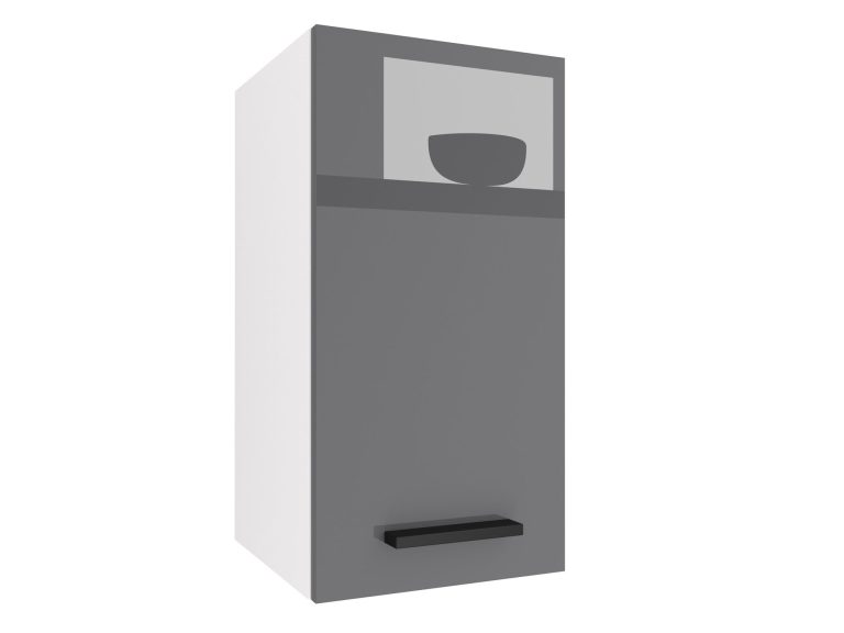 Küchenschrank Belini oben 30 cm grau glänzend Hersteller INF SG30/2/WT/S/0/B1