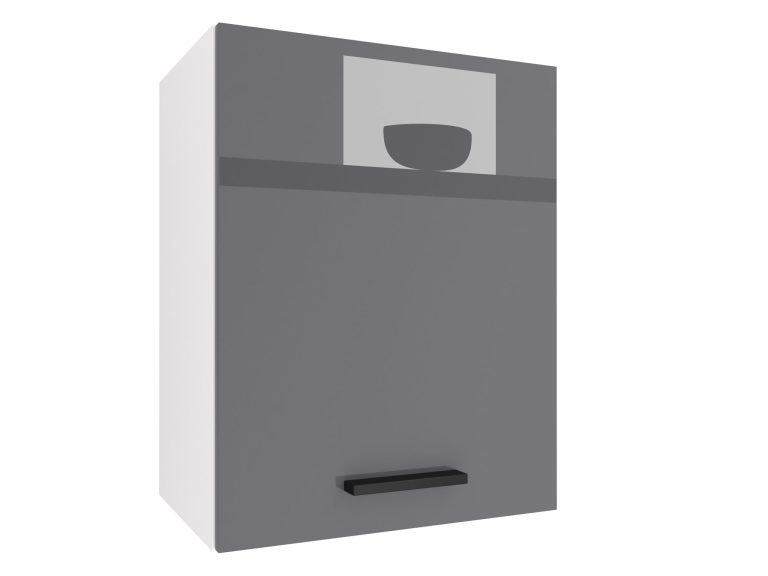 Küchenschrank Belini oben 45 cm grau glänzend Hersteller INF SG45/2/WT/S/0/B1
