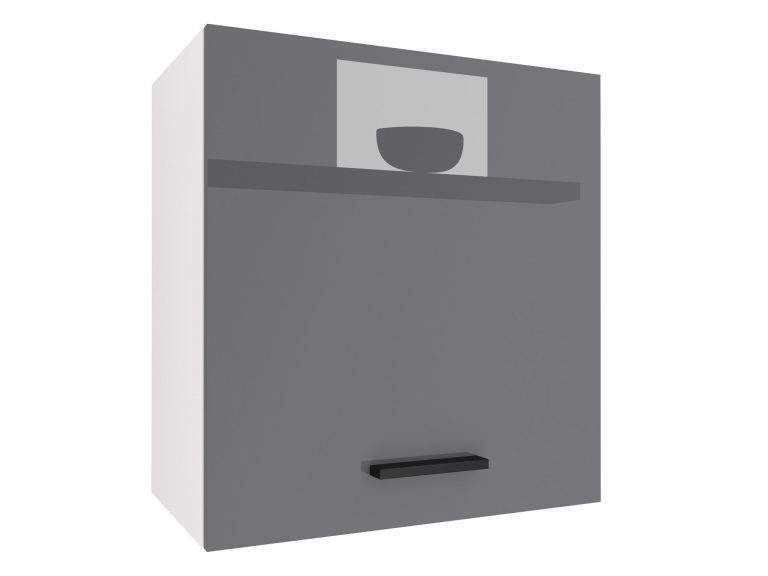 Küchenschrank Belini oben 60 cm grau glänzend Hersteller INF SG60/1/WT/S/0/B1