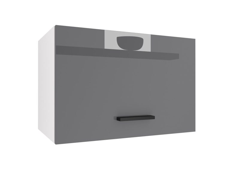 Belini Küchenschrank für Dunstabzugshaube 60 cm grau glänzend Hersteller INF SGP60/3/WT/S/0/B1