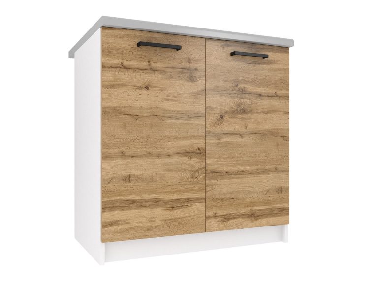 Belini Unterschrank ohne Arbeitsplatte 80 cm Eiche Wotan Hersteller TOR SD80/0/WT/DW/BB/B1