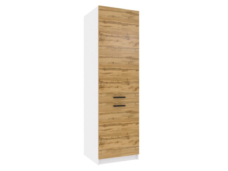 Belini Hochschrank für Einbaukühlschrank 60 cm Eiche Wotan Hersteller TOR SSL60/1/WT/DW/0/B1