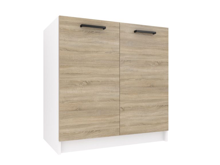 Belini Unterschrank für Spüle 80 cm Sonoma Eiche ohne Arbeitsplatte Hersteller TOR SDZ80/0/WT/DS/0/B1