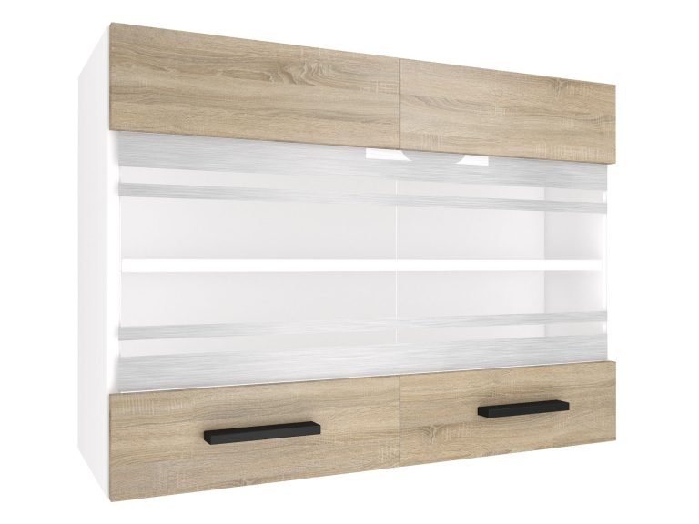 Küchenschrank Belini Oberschrank 80 cm Eiche sonoma Hersteller TOR SGW80/2/WT/DS/0/B1