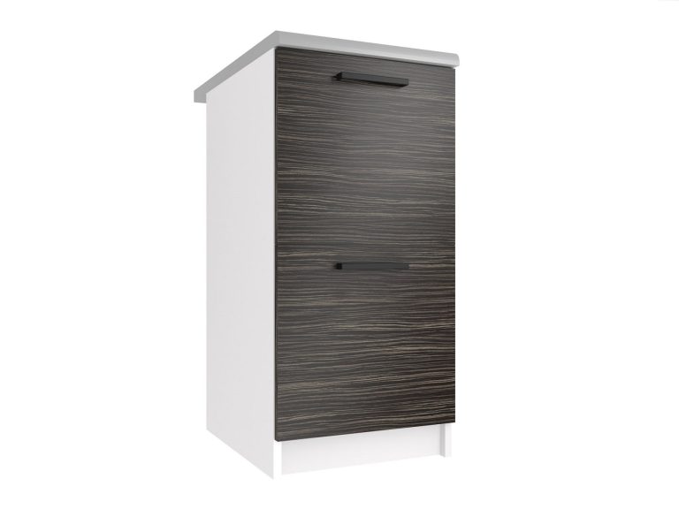 Belini Unterschrank 40 cm Königliches Ebenholz mit Arbeitsplatte Hersteller TOR SD2-40/0/WT/HK/0/B1