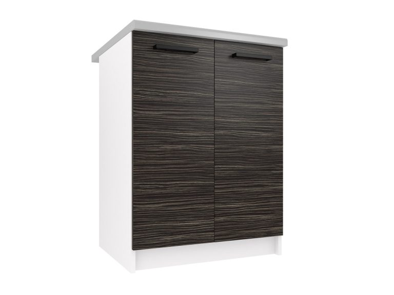 Belini Unterschrank ohne Arbeitsplatte 60 cm Ebenholz Hersteller TOR SD2-60/0/WT/HK/BB/B1