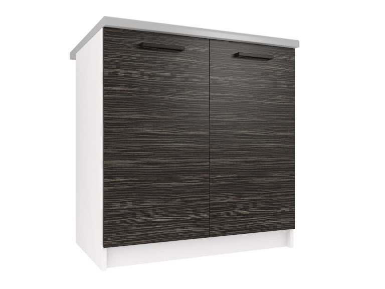 Belini Unterschrank ohne Arbeitsplatte 80 cm Königs Ebenholz Hersteller TOR SD80/0/WT/HK/BB/B1






