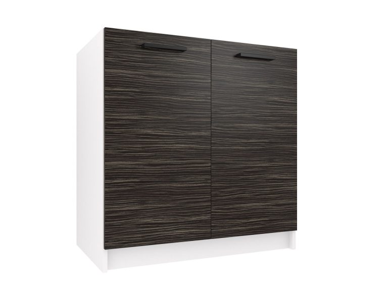 Belini Unterschrank für Spüle 80 cm Königliches Ebenholz ohne Arbeitsplatte Hersteller TOR SDZ80/0/WT/HK/0/B1