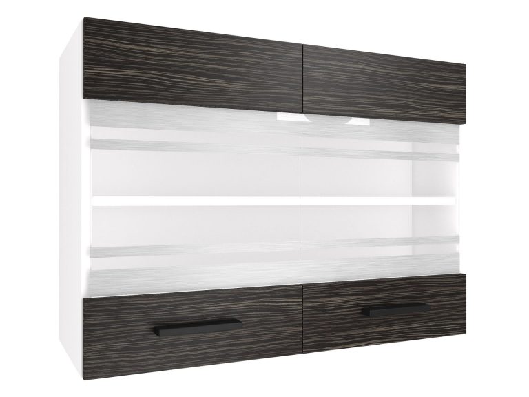 Küchenschrank Belini oben 80 cm königliches Ebenholz Hersteller TOR SGW80/2/WT/HK/0/B1