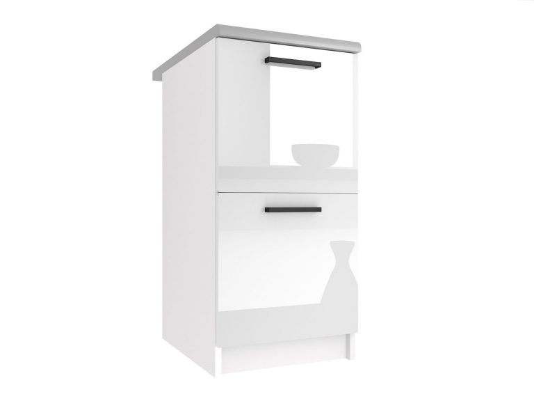 Belini Unterschrank 40 cm Weiß Hochglanz mit Arbeitsplatte Hersteller INF SD2-40/0/WT/W/0/B1