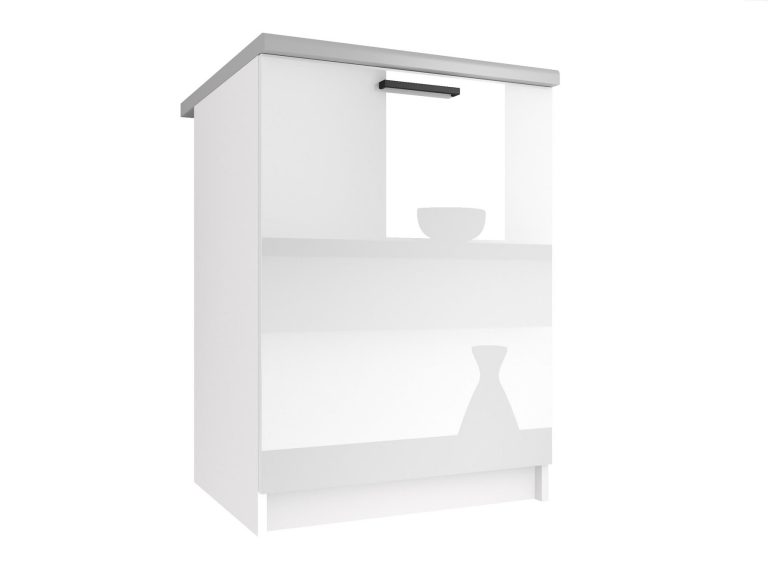 Belini Unterschrank 60 cm weiß glänzend mit Arbeitsplatte Hersteller INF SD60/0/WT/W/0/B1