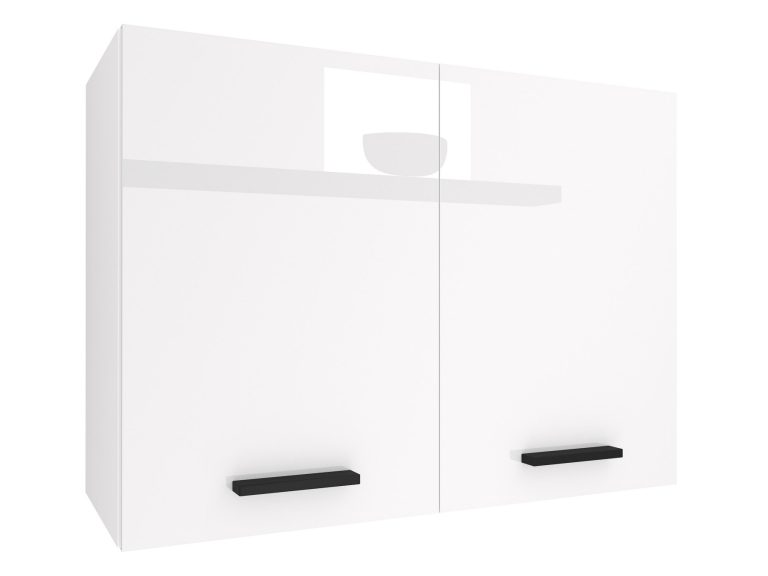 Küchenschrank Belini oben 80 cm weiß glänzend Hersteller INF SG80/2/WT/W/0/B1