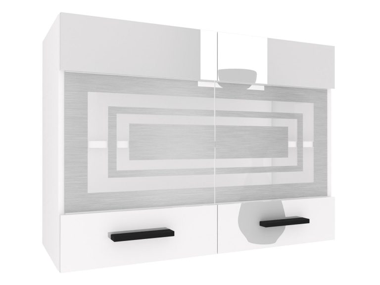 Küchenschrank Belini oben 80 cm weiß glänzend Hersteller INF SGW80/3/WT/W/0/B1