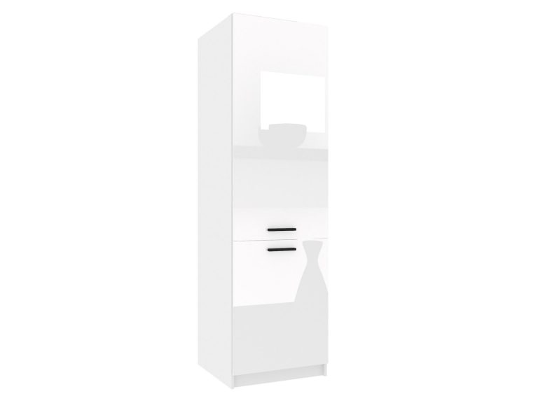 Belini Hochschrank für Einbaukühlschrank 60 cm weiß glänzend Hersteller INF SSL60/1/WT/W/0/B1