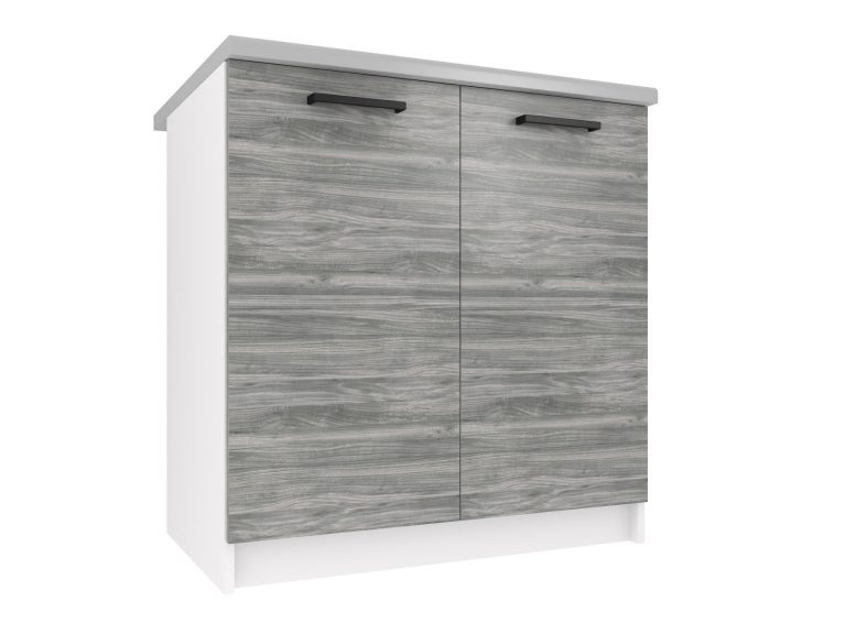 Belini Unterschrank ohne Arbeitsplatte 80 cm Grau Antrazit Glamour Wood Hersteller TOR SD80/0/WT/GW1/BB/B1