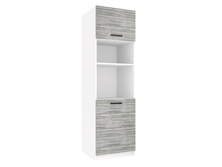 Belini Hochschrank für Einbaubackofen 60 cm Grau Anthrazit Glamour Wood Hersteller TOR SSP60/1/WT/GW/0/B1