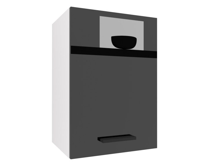 Küchenschrank Belini oben 40 cm schwarz glänzend Hersteller INF SG40/1/WT/B/0/B1