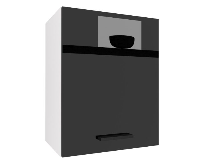 Küchenschrank Belini oben 45 cm schwarz glänzend Hersteller INF SG45/2/WT/B/0/B1