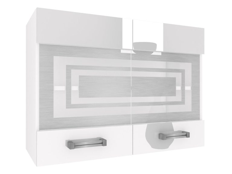 Küchenschrank Belini oben 80 cm weiß glänzend Hersteller INF SGW80/2/WT/W/0/D