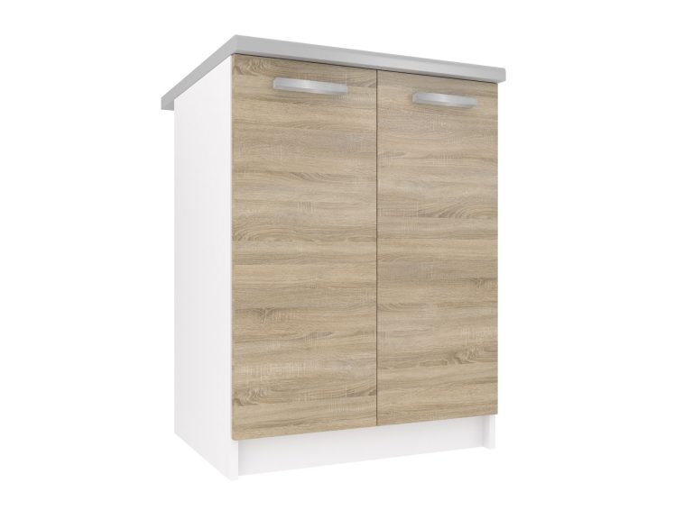 Belini Unterschrank 60 cm Sonoma Eiche mit Arbeitsplatte Hersteller TOR SD2-60/0/WT/DS/0/T