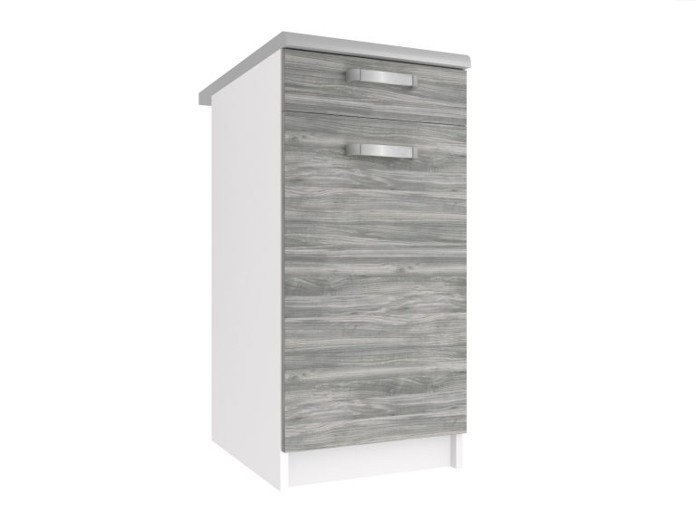 Belini Unterschrank ohne Arbeitsplatte mit Schubladen 40 cm Grau Anthrazit Glamour Wood Hersteller TOR SDSZ1-40/0/WT/GW1/BB/U