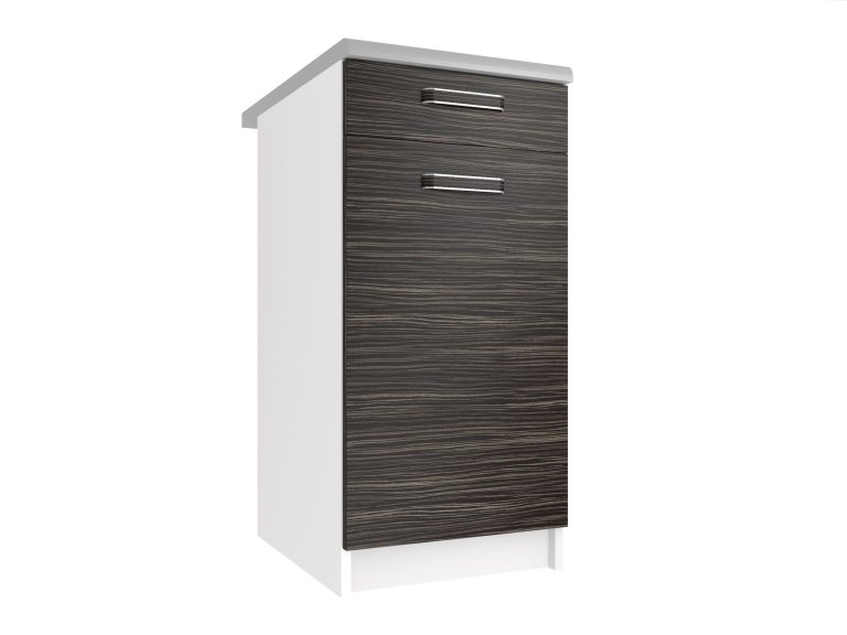 Belini Unterschrank ohne Arbeitsplatte mit Schubladen 40 cm Königs Ebenholz Hersteller TOR SDSZ1-40/0/WT/HK/BB/F