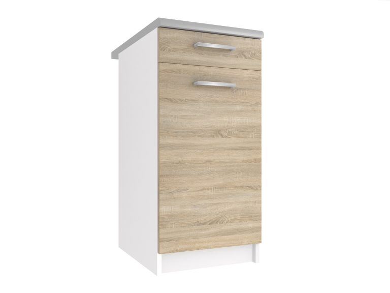 Belini Unterschrank ohne Arbeitsplatte mit Schubladen 40 cm Sonoma Eiche Hersteller TOR SDSZ1-40/1/WT/DS/BB/E