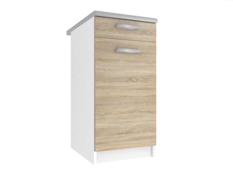 Belini Unterschrank ohne Arbeitsplatte mit Schubladen 40 cm Sonoma Eiche Hersteller TOR SDSZ1-40/1/WT/DS/BB/T
