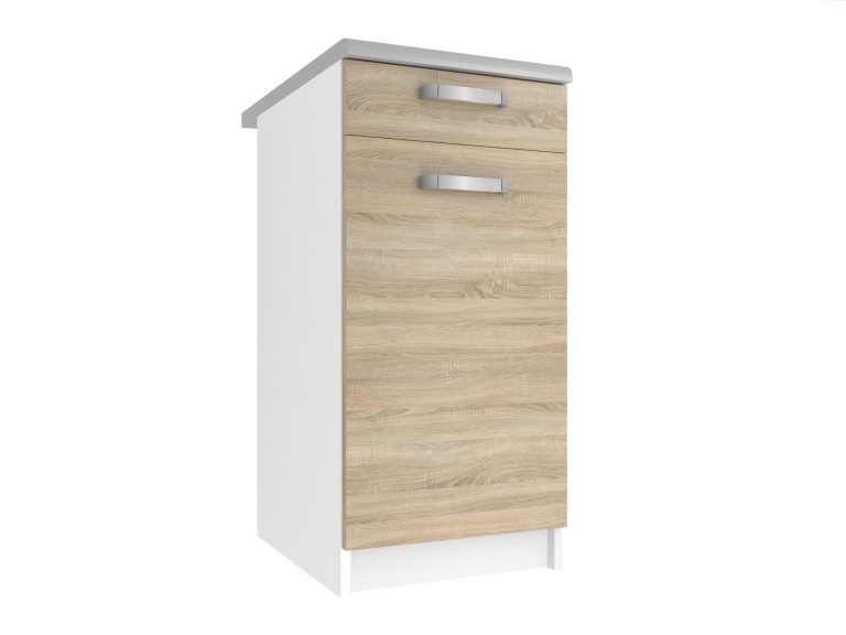 Belini Unterschrank ohne Arbeitsplatte mit Schubladen 40 cm Sonoma Eiche Hersteller TOR SDSZ1-40/1/WT/DS/BB/U