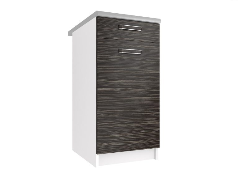 Belini Unterschrank mit Schubladen 40 cm Königliches Ebenholz mit Arbeitsplatte Hersteller TOR SDSZ1-40/0/WT/HK/0/F
