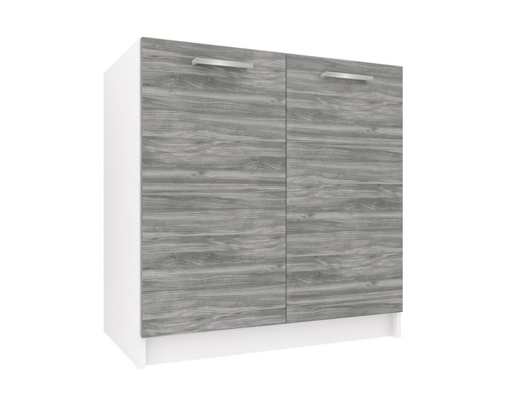 Küchenschrank Belini für Spüle 80 cm grau anthrazit Glamour Wood ohne Arbeitsplatte Hersteller TOR SDZ80/0/WT/GW/0/E