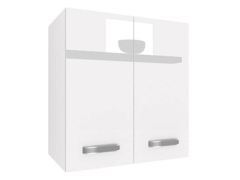 Küchenschrank Belini oben 60 cm weiß glänzend Hersteller INF SG2-60/2/WT/W/0/F