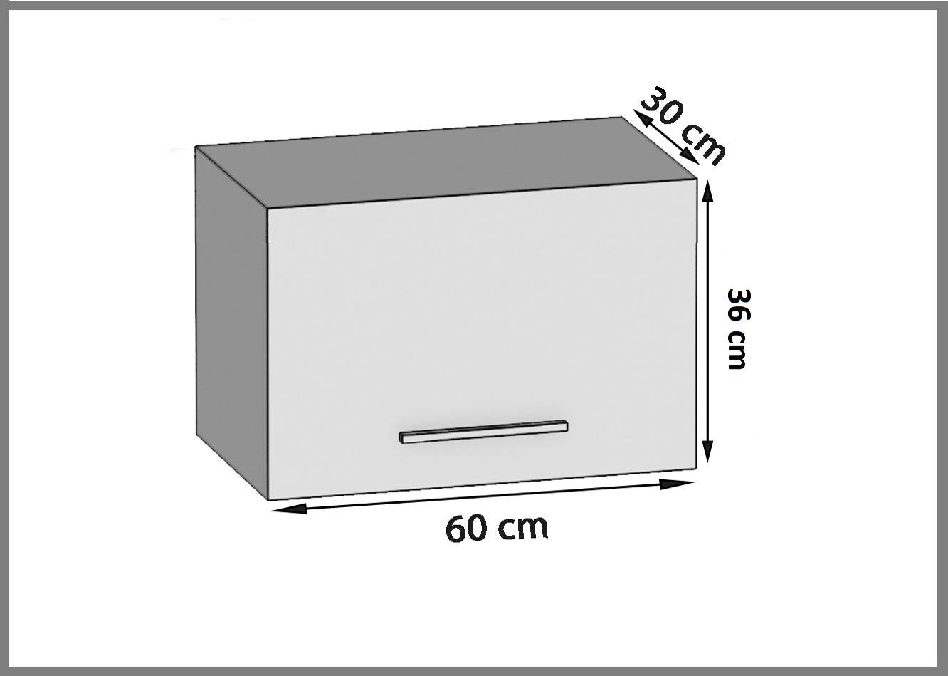 Küchenschrank Belini für Abzugshaube 60 cm Eiche Sonoma Hersteller TOR SGP60/2/WT/DS/0/P
