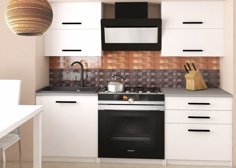 Küchenzeile Belini 120 cm weiß matt ohne Arbeitsplatte Eleganta2 Hersteller TOR ELEGANTA2/2/WT/WT/BB/B1