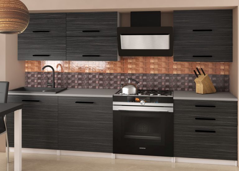 Belini 180 cm königliches Ebenholz Küchenzeile mit Arbeitsplatte Primera2 Hersteller TOR PRIMERA2/2/WT/HK/0/B1