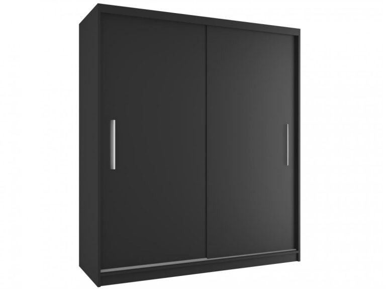 Kleiderschrank mit Schiebetüren 158 cm schwarz Ebenholz dunkel Hersteller SI SZP3/1/B/B/0/AL