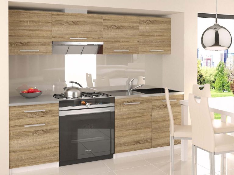 Küchenzeile Belini 180 cm Eiche Sonoma ohne Arbeitsplatte Superuniqa2 Hersteller TOR SUPERUNIQA2/3/WT/DS/BB/B1