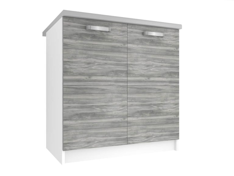 Belini Unterschrank ohne Arbeitsplatte 80 cm Grau Antrazit Glamour Wood Hersteller TOR SD80/0/WT/GW1/BB/U