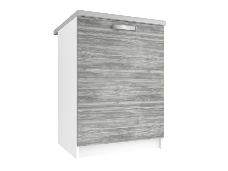 Belini Unterschrank ohne Arbeitsplatte 60 cm Grauer Antrazit Glamour Wood Hersteller TOR SD60/0/WT/GW1/BB/U