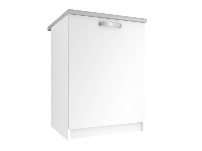 Belini Küchenschrank 60 cm weiß matt mit Arbeitsplatte Hersteller TOR SD60/0/WT/WT/0/U/