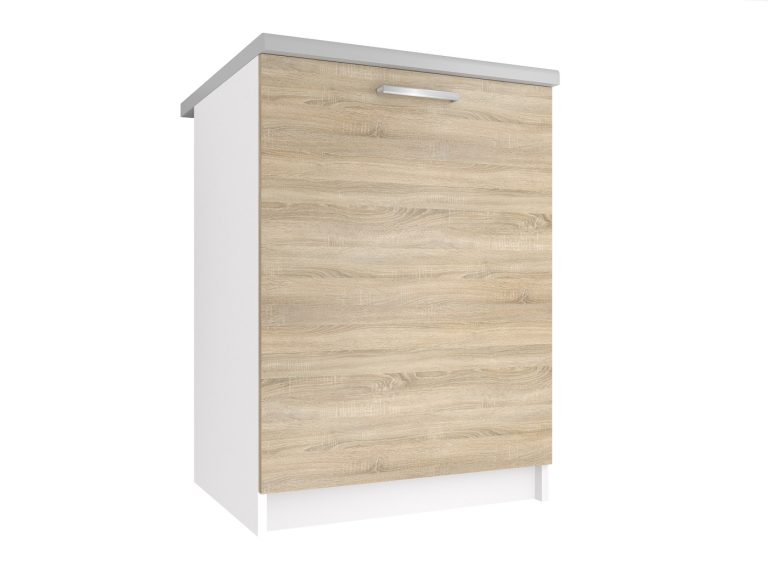 Belini Unterschrank 60 cm Eiche sonoma mit Arbeitsplatte Hersteller TOR SD60/0/WT/DS/0/E